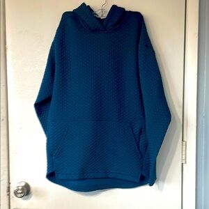 Zella Cozy Blue Textured Hoodie